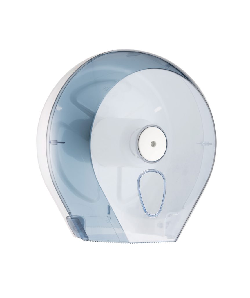 757 White TOILET ROLL DISPENSER Mini Jumbo Mar Plast